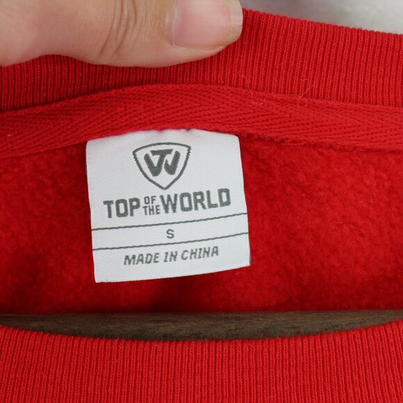 Wisconsin Script Graphic Crewneck Sweatshirt‎ Red Size S - Picture 3 of 5